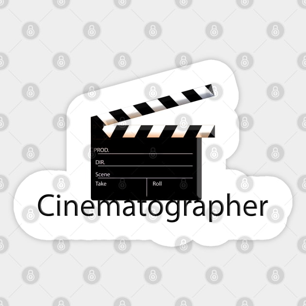 Cinematographer t-shirt Sticker by vixfx